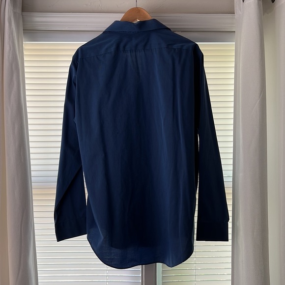 Mens XL Calvin Klein slim fit non-iron blue button down - Picture 2 of 3
